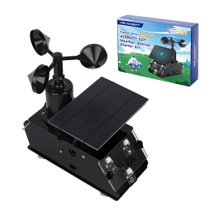 ACEBOTT  IOT Weather Station  Starter Kit for ESP32 （IPX2 Waterproof） QE011: without Battery QE411: with Battery （2pcs 18650 Battery）